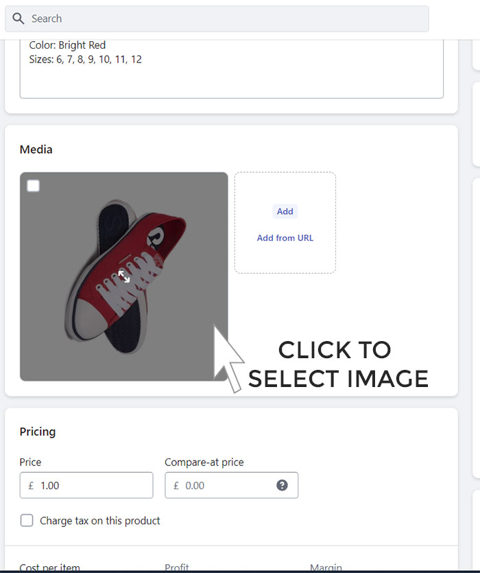 click to select image